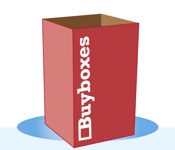 Digitally printed cardboard donation bin