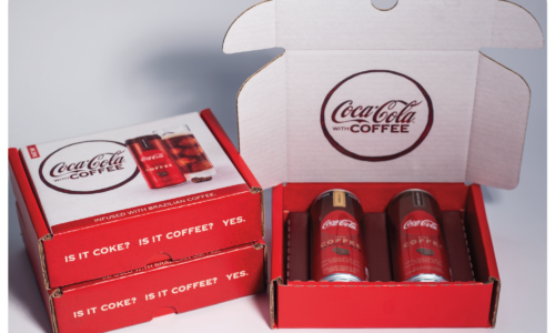 Custom digitally printed mailer box for Coca-Cola